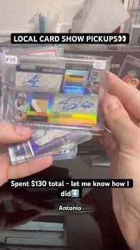 $130 Spent at my local card show - Let me know how I did⬇️ #sportscards #nfl #mlb #nba #topps #ufc