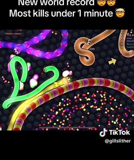 Slither.io World Record: Most Kills in Under 1 Minute