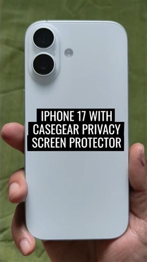 iPhone 17 With Casegear Privacy Screen Protector