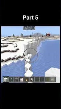 MINECRAFT SNOW CASTLE BUILD! ❄️🏰 | Winter Fortress With Door Part 5 #minecraft #snow #shorts