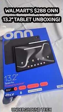 Walmart's ONN 13.2 Inch Android 16 Tablet Full Unboxing! #asmr #cheaptech