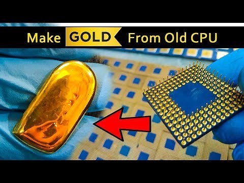 🔥🔥CPU Processors for gold recovery | Gold Extraction Process from Scrap CPU