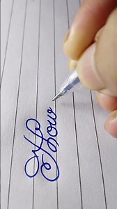 stylish English handwriting tutorial.