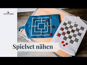 Sewing a game set: Nine Men's Morris and Checkers for on the go | with pattern and plotter file