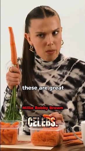 Why does Millie Bobby Brown eat DIRTY carrots?