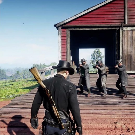 Picking fights around | RDR2 Brutal Combat - No Dead Eye