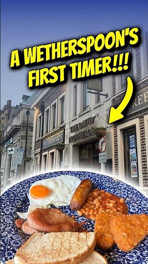 Very FIRST Wetherspoons Breakfast! - He Was SHOCKED