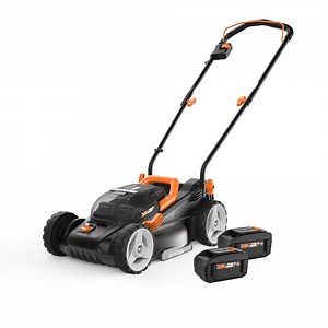 Worx WG779.1 40V Power Share 4.0Ah 14" Cordless Lawn Mower with 2 Batteries and Charger Included, (Bag Sold Separately If Needed)
