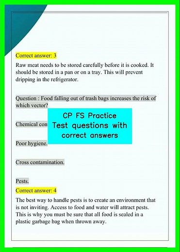 CP FS Practice Test questions with correct answers video