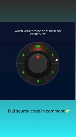 Sci-Fi Regulator UI Animation 🔧 | HTML & CSS Only | Fun With Code #Shorts