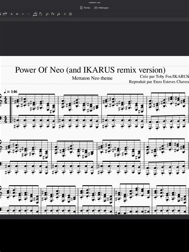 Power of Neo from Undertale (and the remix by Ikarus) ! #undertale #musecore4 #remix #mettatonneo