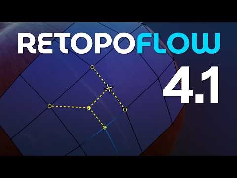 Retopoflow 4.1 - New Knife, Auto Junctions, Topo Rotate, Pinning, and More
