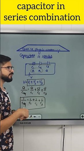 Series combination of Capacitors | Class 12 physics ch-2 | Warm up match with physics | ssp sir