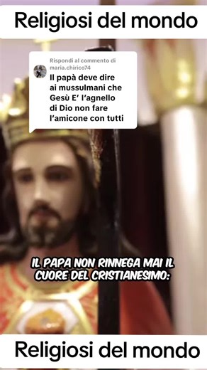 Risposta a @maria.chirico74 Il #Papa non rinnega mai il cuore del #cristianesimo: per i cristiani #Gesù è davvero l’Agnello di #Dio. Ma il suo ruolo è anche quello di favorire il dialogo, non lo scontro. Parlare con i #musulmani — o con chiunque altro — non significa “fare l’amicone”, ma creare uno spazio in cui il rispetto viene prima della contrapposizione. Gesù stesso dialogava con chi aveva una fede diversa, senza annacquare la verità, ma usando parole che aprivano, non che chiudevano. Il Va