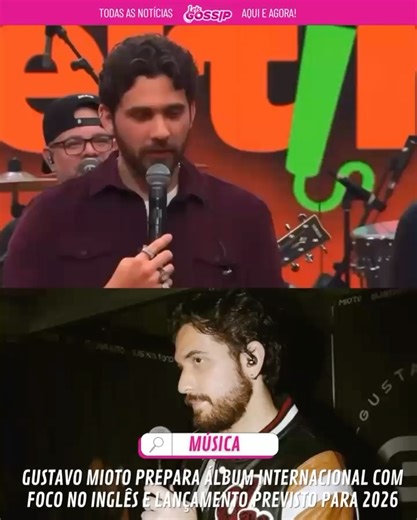 Let’s Gossip on Instagram: "Gustavo Mioto está trabalhando há cerca de dois anos em um projeto internacional, com previsão de lançamento para o segundo semestre de 2026. O álbum, ainda sem título, contará com faixas em inglês, espanhol e português, com foco maior no inglês, idioma que o cantor estuda desde a pandemia. Fã declarado do country americano, Mioto tem passado temporadas em Nashville (EUA), onde finaliza as gravações e ajusta os últimos detalhes do projeto, planejado de forma estratégi