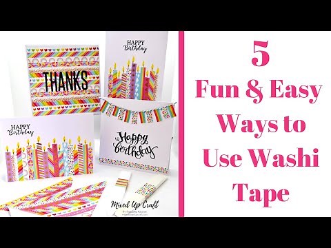 5 Fun & Easy Ways To Use Washi Tape