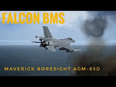 F16 Maverick Boresight - AGM-65D - Falcon BMS #falconbms #f16 #maverick