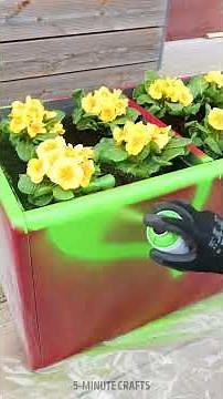 How to Make a Flower Pot from a Metal File Box 🌾