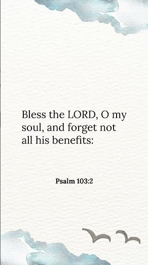Count Your Blessings | Psalm 103:2 Daily Verse