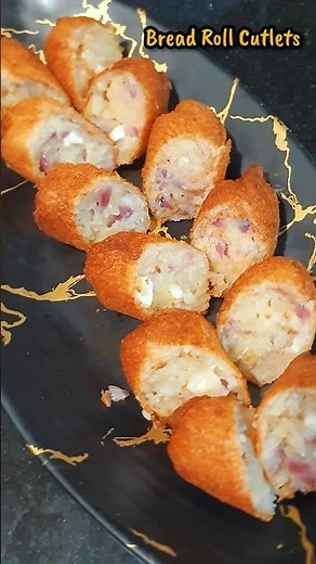 "Easy Bread Roll Cutlet Recipe U’ll Love!🧡 Perfect Tea-Time Snack- Crispy Outside delicious inside😋"