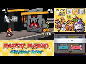 Paper Mario: Sticker Star - ALL Boss Battles