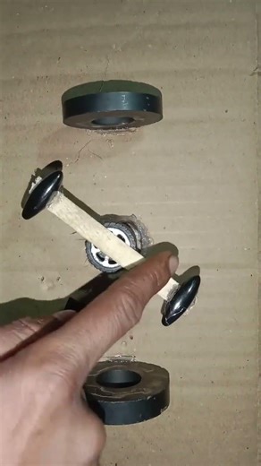 Magnet vs Magnet 😱 Floating Wheel Experiment | Amazing Science Trick