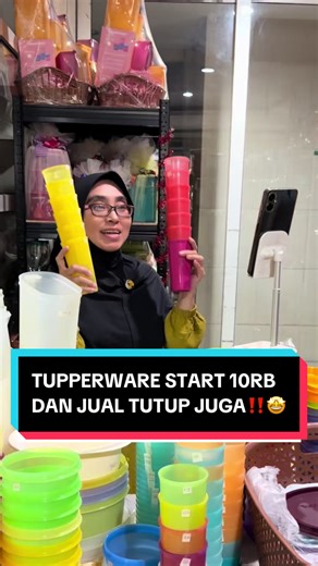 JUAL TUPPERWARE START 10RB DAN JUAL TUTUPNYA JUGA! Disini jual Tupperware mulai 10RB aja, bahkan tutup Tupperware juga dijual terpisah jadi lebih hemat dan praktis. Banyak pilihan lengkap, bisa beli satuan, dan ada diskon Tupperware sampai 60% Ada Anne Avantie Series yang cantik dan limited. HAMPERS LEBARAN READY • Hampers Snack Tupperware mulai 60RB-an • Hampers Tupperware mulai 300RB-an @diskontupperware 📍 Joyoboyo 24 Surabaya 📍 Jl. Brigjend Katamso 41B Waru (sebelah Erafone Sidoarjo) WA 087