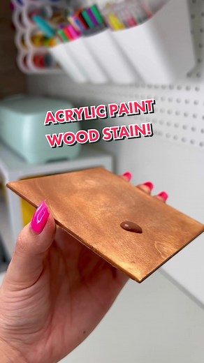 DIY Hack: How to Stain Small Wood Projects with Acrylic Paint