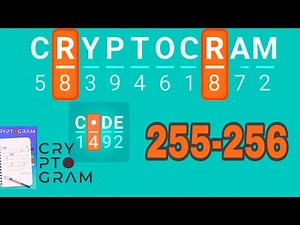 CRYPTOGRAM Word Logic Puzzles level 255 256