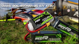 OVONIC 3S Lipo Battery 35C 500mAh 11.1V Lipo Battery with JST Connector for RC Airplane Helicopter Quadcopter FPV Racing Drone(2 Packs)