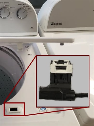 How to Replace Newer Whirlpool Top Load Washer Lid Lock and Fix Lid Striker Issue (W11307244) #appliances #washer #whirlpool #washingmachine #repairs #diy #doityourself #appliancerepair