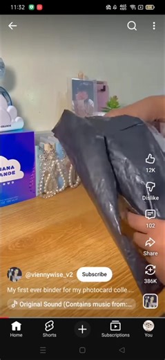 unboxing pink binder credits to @viennywise_v2 #blackpink #kpop #newjeansdancecover
