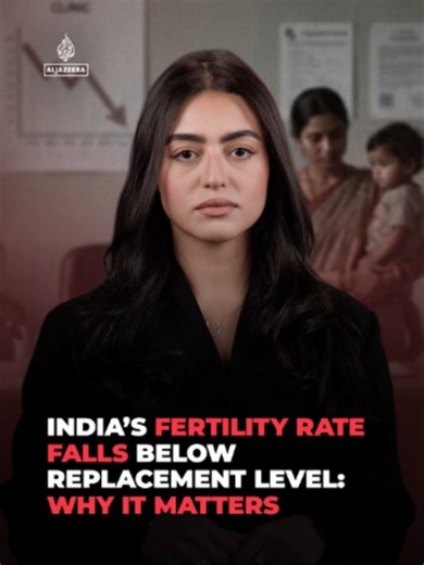 India, once gripped by fears of a “population explosion”, now has a falling birthrate below replacement level, with sharp regional divides linked to wealth, education and access to contraception. . Al Jazeera's Nour Hegazy explains.