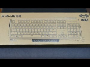 E-3LUE/E-BLUE K753 $20 Keyboard Unboxing And Teardown