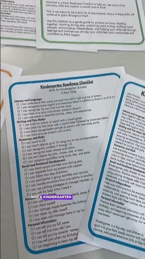 I put together readiness checklists for preschool, Pre K, and kindergarten