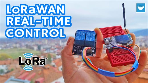 Real-time LoRaWAN class C relay control with the ESP LoRa 32 (complete build & demo)