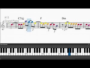 Clair De Lune by Claude Debussy - Easy piano tutorials with leadsheet and chords