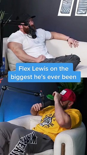Flex Lewis on Bradley Martyn's podcast Raw Talk reveals the biggest he's ever been was 260lbs lean at 5'6