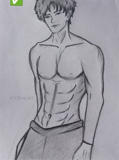 Don't Draw Abs Like This! ❌ How to Draw a Realistic Boy Bod #hot #fyp #tutorial #handsomeboy #Art