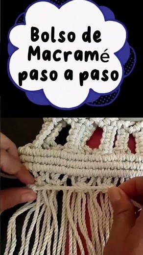Bolso de Macramé paso a paso