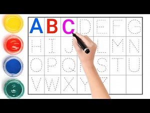 A to Z Alphabet Writing for Kids | Trace, Color & Draw Letters | Learning Video for Nursery