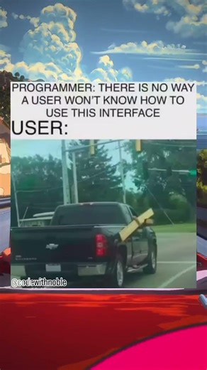 💀The Programmer's Eternal Overconfidence: PROGRAMMER 🧠 THERE IS NO WAY A USER WON'T KNOW HOW TO USE😂