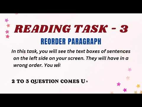 PTE--CORE READING Question types