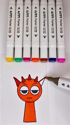 Sprunki Coloring Book Page Painted Beautifully ✨ Fun Art