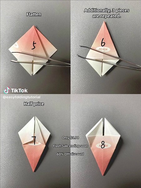 100 Flower Origami: Iris #handmade #giftideas #origami #origamitutorial #fyp #usa🇺🇸 #easydiy #handmadegifts #folding