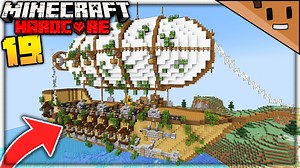 What it takes to build a massive airship in Minecraft hardcore