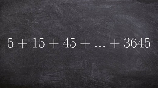 Expressing the sum using sum notation of a geometric series
