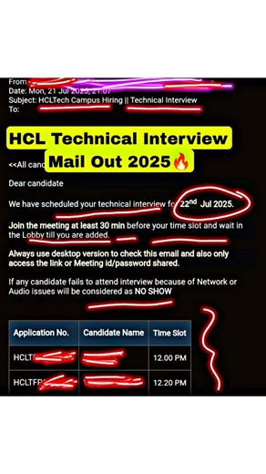 HCL Sending Technical Interview Mail 2025 #hcl #freshersjobs #hiring #comfortzonewithmanish2