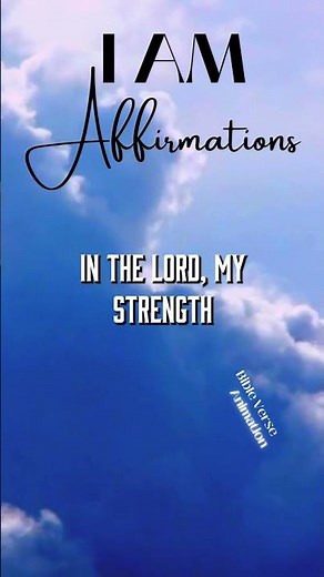 Powerful I AM Affirmations From The Bible #affirmations