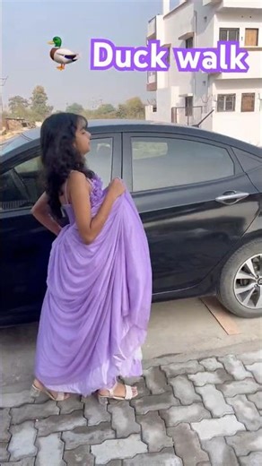 “Duck walk challenge 🦆 😍”